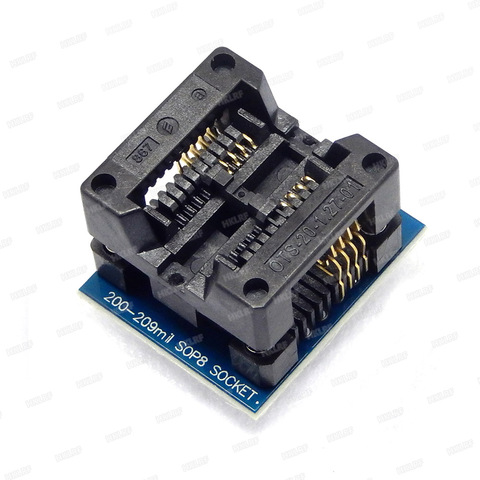 Adaptador de programador sopsop8 DIP8, enchufe de OTS-20-1.27-01 de 200mil para TL866 EZP2010, Kit de componentes electrónicos DIY ► Foto 1/6