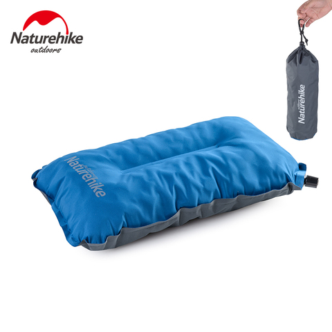 Naturehike, almohada de Camping auto inflable compacta para exteriores, almohadas de viaje ultralivianas, cojín de inflado portátil almohada, almohada camping, almohada playa, almohada hinchable camping ► Foto 1/6