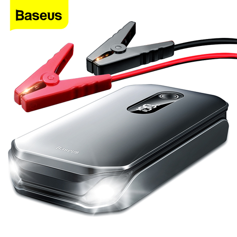 Baseus-arrancador de batería de coche portátil, dispositivo de energía de emergencia, 12000mAh, alta potencia, 12V, elevador de batería de coche, dispositivo de arranque automático ► Foto 1/6