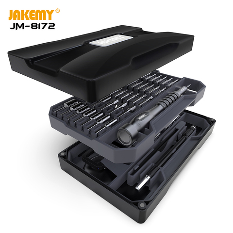 JAKEMY, juego de destornilladores magnéticos de precisión, destornillador Torx Bits para iPhone, portátil, ordenador, teléfono móvil, Kit de herramientas de reparación de relojes ► Foto 1/6