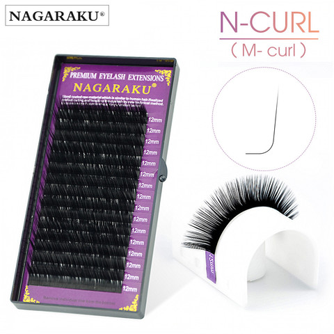 NAGARAKU N curl M-Pestaña de visón, maquillaje individual, pestañas postizas, pestañas magnéticas, extensión de pestañas, cilios ► Foto 1/6