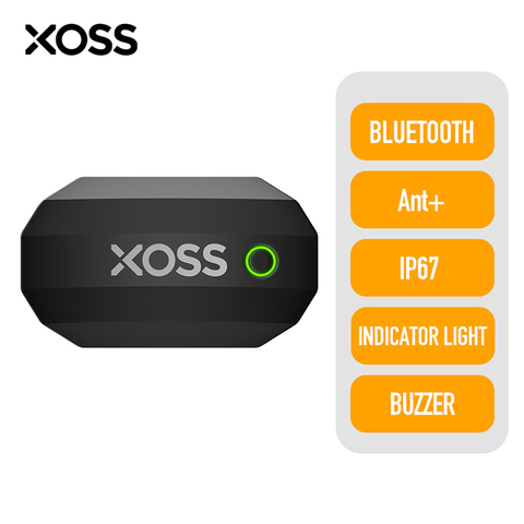 XOSS-Sensor de ritmo cardíaco para el pecho, Correa con dispositivo de control, Bluetooth, ANT +, inalámbrico, Sensor de Bicicleta inteligente para Fitness y salud ► Foto 1/6