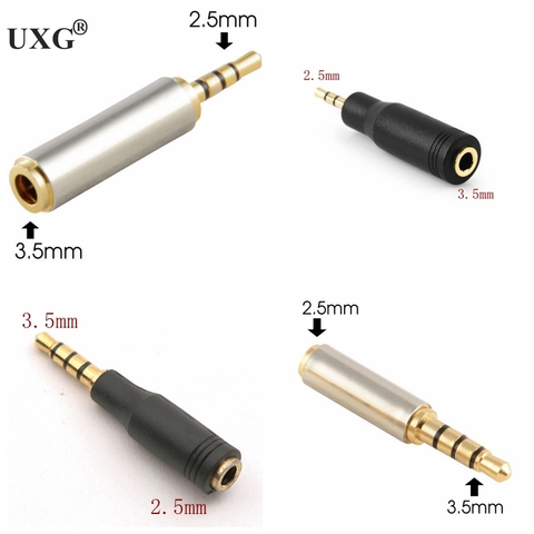 Adaptador de Audio Jack de 3,5mm a 2,5mm, Conector de enchufe hembra de 2,5mm a 3,5mm para Cable auxiliar de altavoz, Conector de auriculares, 3,5 ► Foto 1/5