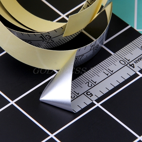 Regla de vinilo de cinta métrica autoadhesiva, 151cm, para etiqueta de máquina de coser, envío directo ► Foto 1/6