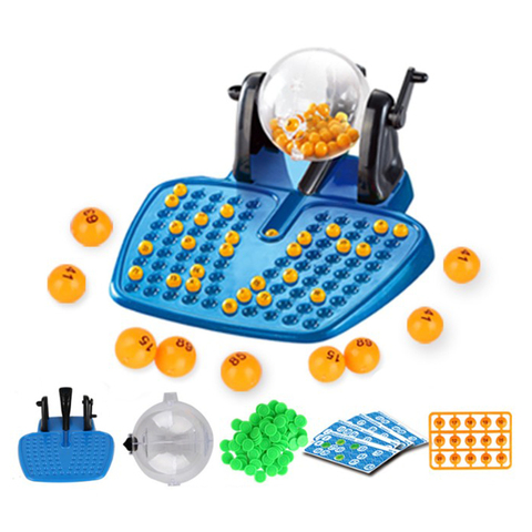 Nueva gran juego de loteria Bingo Rotary jaula fiesta familiar de 3 años + ► Foto 1/6