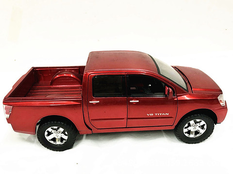 Ada-coche fundido a presión nisans Truck 1:24, modelo de simulación, juguetes de aleación de Metal, colección de regalos para niños ► Foto 1/6