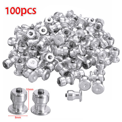 100 Uds. Neumáticos de invierno para coches, pernos, clavos para nieve, neumáticos, cadenas para nieve, tachuelas para zapatos, ATV, neumáticos para motocicletas, 8x10mm ► Foto 1/6