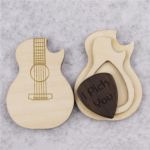 Personalizado grabado personalizado de madera de la guitarra de madera llavero, músico de regalo de día de San Valentín caja de madera para CUADRO DE Gurtar jugador Dropship ► Foto 1/6