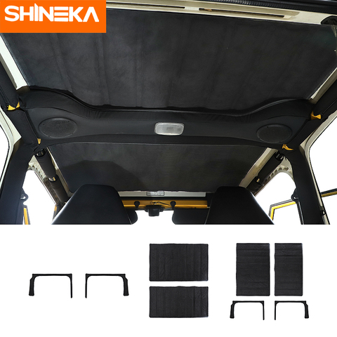 SHINEKA de aislamiento de calor almohadilla de algodón coche techo y la ventana trasera aislamiento Kit para Jeep Wrangler TJ 1997-2006 ► Foto 1/6