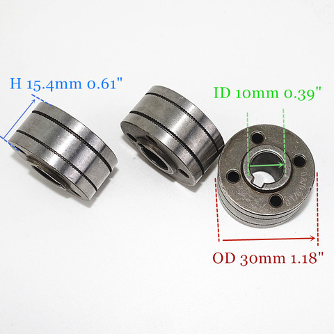 Uds de alambre de soldadura de alambre rollo de alimentación Knurl K ranura 0,6mm 0,8mm 0,9mm 1,0mm núcleo de fundente de alambre para MIG cable para soldar alimentador ► Foto 1/6