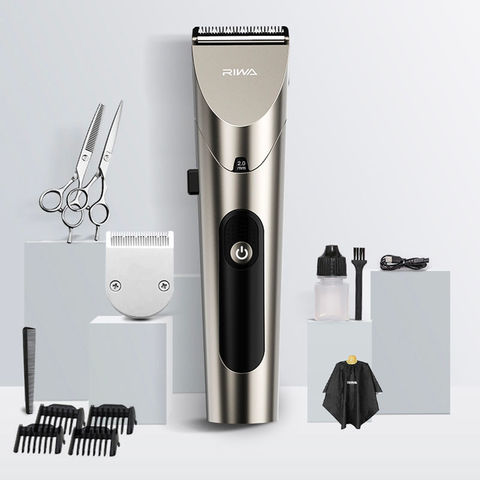 AIKIN-cortadora de pelo profesional Riwa para hombre, maquinilla eléctrica para cortar el pelo, con cuchilla de acero lavable, recargable por LED ► Foto 1/6