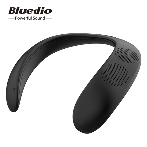 Bluedio HS columna de altavoz bluetooth cuello montado altavoz inalámbrico portátil bajo bluetooth 5,0 FM radio compatible con ranura para tarjeta SD ► Foto 1/5