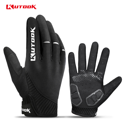 KUTOOK de dedo completo para pantalla táctil guantes de ciclismo de carretera MTB guantes de bicicleta de montaña guantes de deporte al aire libre equipo transpirable ► Foto 1/6