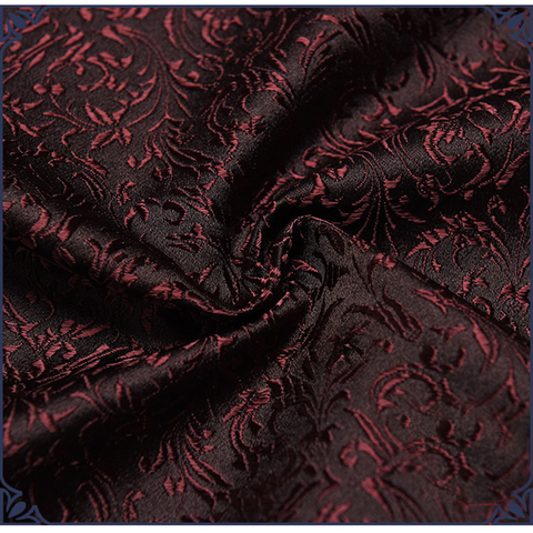 Tela jacquard de seda estilo floral Damasco brocada de satén, tela para disfraces, muebles, cortina, material de ropa, 75x50cm ► Foto 1/1