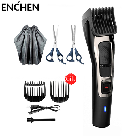 ENCHEN-Kit profesional de Máquina para cortar cabello de peluquero para hombres, Afeitadora eléctrica inalámbrica recargable ► Foto 1/6