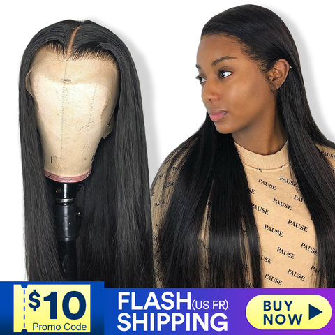 Pelucas de cabello humano frontal de encaje para mujeres negras, peluca recta de alta definición frontal bob, peluca brasileña afro corta larga de 30 pulgadas, peluca natural completa ► Foto 1/6