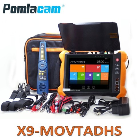 X9ADHS-probador de cámara IP X9MOVTADHS, pantalla táctil de 8 