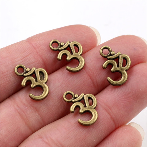 16x11mm 30 Uds antiguo bronce plateado 3D abalorios hechos a mano colgante: DIY para pulsera necklace-R2-20 ► Foto 1/2