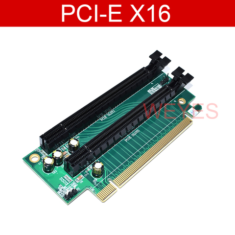 Pice-tarjeta de extensión PCI-E X16 de doble ranura, tarjeta gráfica de vídeo 2U PCI-E para servidor E5 bidireccional, probada ► Foto 1/2