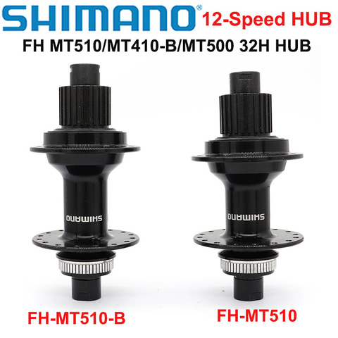 Shimano MT510 1X12 velocidad Hub Fh MT510 MT410 Mtb Fiets 32H Gat 12X142mm 12X148mm Schijfrem Achter hub Micro Spline ► Foto 1/6