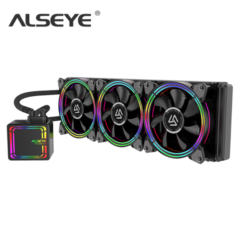 ALSEYE H360 AIO enfriador de CPU líquido ventilador RGB refrigeración por agua 120mm PWM ventilador enfriador de agua para LGA 775/115x/1366/2011/AM2/AM3/AM4 ► Foto 1/6