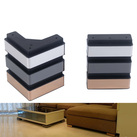 4 unids/set patas de sofá para mobiliario para el café Mesa TV armario cama de pies de apoyo accesorios de muebles de plástico ► Foto 1/6