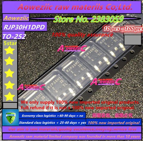 Aoweziic, 100%, nuevo, importado, original, RJP30H1DPD RJP30H1 TO-252, tubo de plasma LCD (stock de almacén) ► Foto 1/1