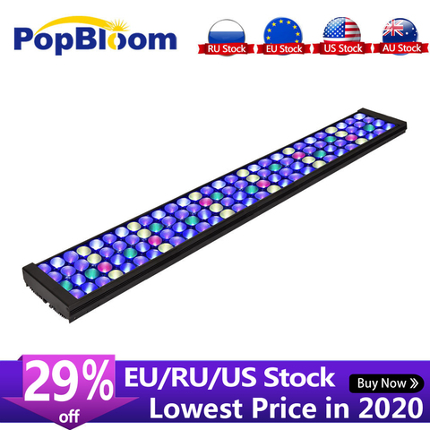 PopBloom-Lámpara de iluminación LED para acuario, luz de tanque, coral, marino, 36 pulgadas, 3 pies, 80-100cm, Turing75 ► Foto 1/6