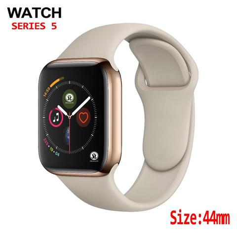 44mm reloj inteligente 4 corazón de las mujeres de los hombres reloj inteligente para apple Watch iPhone teléfono Android actualización no apple Watch ► Foto 1/6