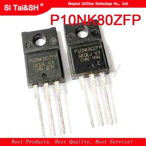 10 unids/lote 10N80 P10NK80ZFP STP10NK80ZFP TO-220F 10A / 800V LCD MOS de efecto de campo transistor nuevo original ► Foto 1/1