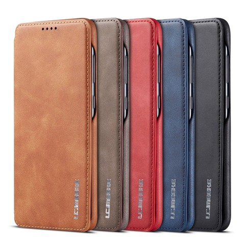 Funda de cuero delgada con tapa para teléfono móvil Samsung, carcasa clásica ultrafina para Samsung Galaxy A20, A20E, A30, A40, A50, A70 ► Foto 1/6