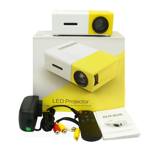 Miniproyector portátil para halloween YG300, proyector de teléfono móvil con control remoto, full hd, para cine en casa ► Foto 1/6