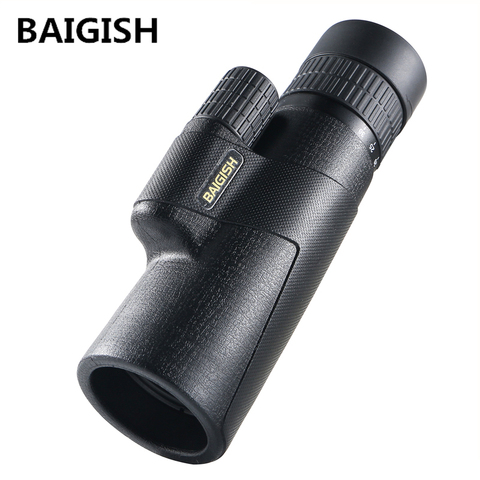 Baigish-Telescopio con lente grande, mira monocular militar para cacería con alta calidad de enfoque 10-30x 42, pieza para ojo estilo binocular prismático para divisar, modelo BAK4 ► Foto 1/6