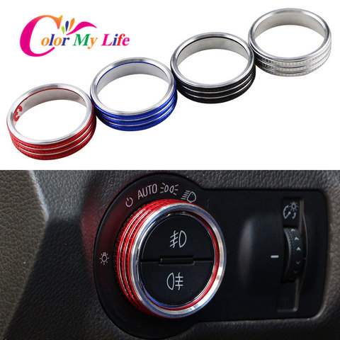 Color My Life para luces delanteras de coche, interruptor de botón, cubierta de perilla para Chevrolet Cruze, Malibu, Aveo, Trax, Opel, Mokka, ASTRA J, Insignia ► Foto 1/6