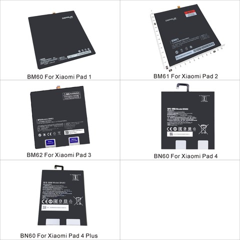 Batería de repuesto para tableta, buena calidad, BM60, BM61, BM62, BN60, BN80, almohadilla para Xiaomi pad 1, 2, 3, 4Plus ► Foto 1/6