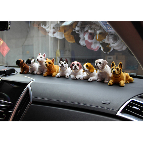 Bobble Head Dogs Bobbing Nodding cabeza juguete sacudiendo muñeca coche Dash cachorro para coche vehículo tablero escritorio decoración ornamento Collie ► Foto 1/6