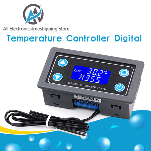 Controlador de temperatura de XY-WT01, pantalla LED Digital, regulador de calefacción/refrigeración, interruptor del termostato ► Foto 1/6