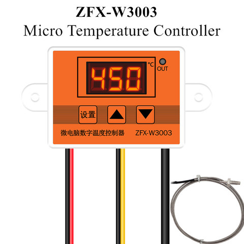 Controlador de temperatura ZFX-W3003, termostato termorregulador, calefacción y refrigeración, Incubadora inteligente, regulador de temperatura de agua ► Foto 1/6