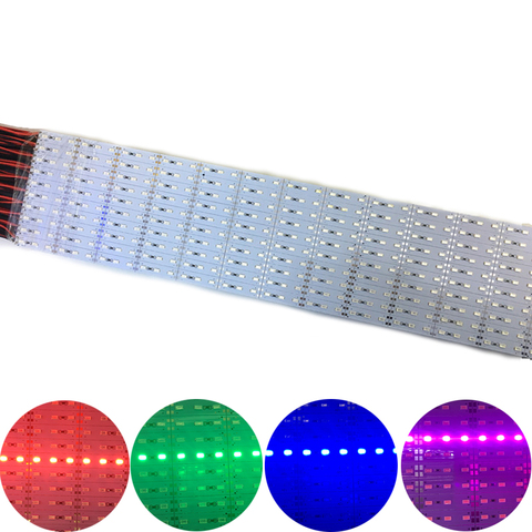 Super brillante DC12V/24V LED barra rígida y resistente luz SMD 5730 50cm 36 led tira Led de aluminio luz blanca/blanco cálido/Rojo/verde/azul ► Foto 1/6