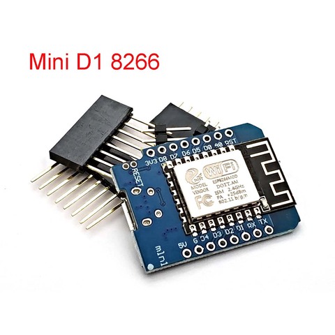 WeMos D1 Mini Placa de desarrollo WIFI ESP8266 ESP-12 ESP-12F CH340G CH340 V2 USB D1 Mini NodeMCU Lua IOT de 3,3 V con pines ► Foto 1/4