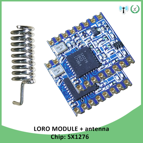 2p 868MHz superbajo de potencia de RF LoRa SX1276 chip de larga distancia receptor de comunicaciones y el transmisor SPI IOT con antena ► Foto 1/6