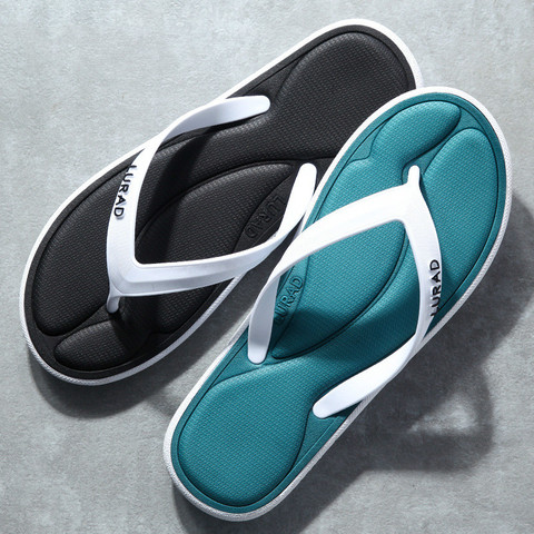 Chanclas de masaje de esponja con memoria 3D para hombre y mujer, sandalias antideslizantes de verano para exteriores, chanclas informales de goma suaves para casa y playa ► Foto 1/6