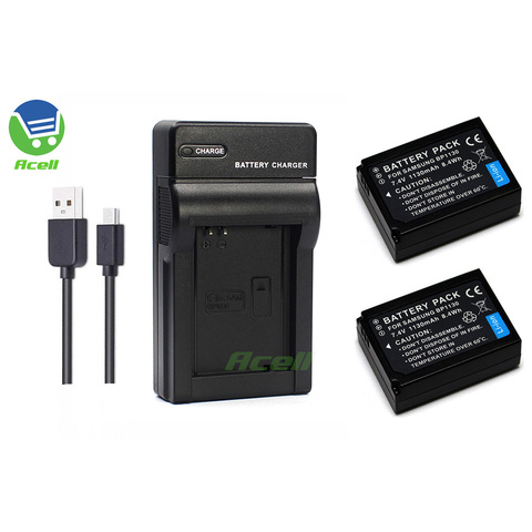 BP1130 batería + cargador USB para SAMSUNG NX500 NX1000 NX1100 NX2000 NX200 NX210 NX300 NX300M Cámara reemplazar BP1030 ► Foto 1/6