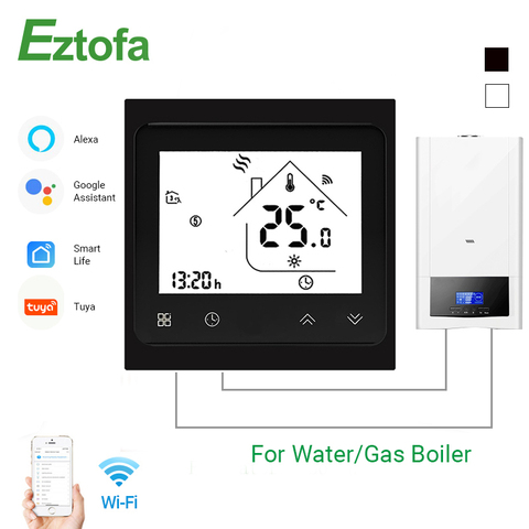 BHT-002 Tuya Wifi Smart caldera de Gas termostato 3A temperatura aplicación remota de Control de agua/de la caldera de Gas de trabajo con Alexa de Google ► Foto 1/6