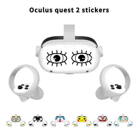 Pegatinas de piel para Oculus Quest 2, calcomanía para gafas VR, pegatinas para controladores, accesorios para auriculares ► Foto 1/6