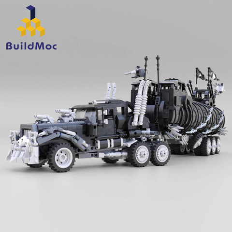 Modificado camión lepining Techniclele serie camión de guerra loco-Max-colección de películas modelo Kits de bloques de construcción de ladrillos Juguetes ► Foto 1/5