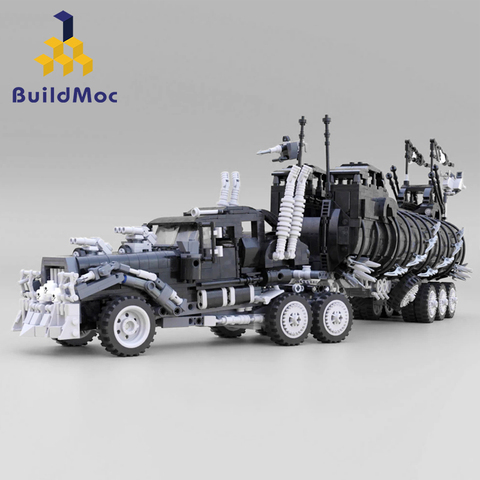 Camión modificado BuildMoc, lepining Serie Técnica, equipo de guerra, colección de películas may Mad-Max, Kits de bloques de construcción, juego de ladrillos, Juguetes ► Foto 1/5