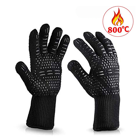 Guantes para horno de cocción barbacoa de silicona gruesa resistente al calor guantes para lavar platos de barbacoa 1 Uds. ► Foto 1/6