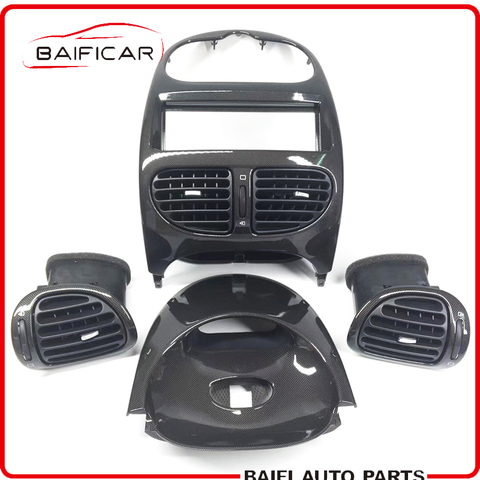 Baificar marca nueva genuina fibra de carbono instrumento Pancel Dashboard cubierta de ventilación conducto para Peugeot 206 206CC Citroen C2 ► Foto 1/1