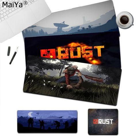 Maiya-alfombrilla de escritorio personalizada Rust Alfombrilla de ratón de goma Natural para jugar, juego de piel, grande, para ratón, teclados, envío gratis ► Foto 1/6